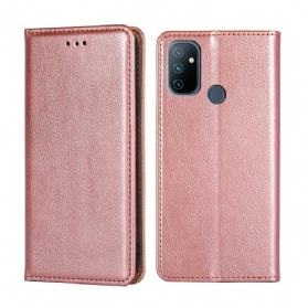 Schutzhülle Für OnePlus Nord N100 Flip Case Feiner Lederstil