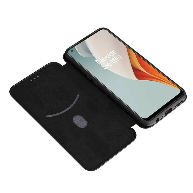 Schutzhülle Für OnePlus Nord N100 Flip Case Kohlefaser