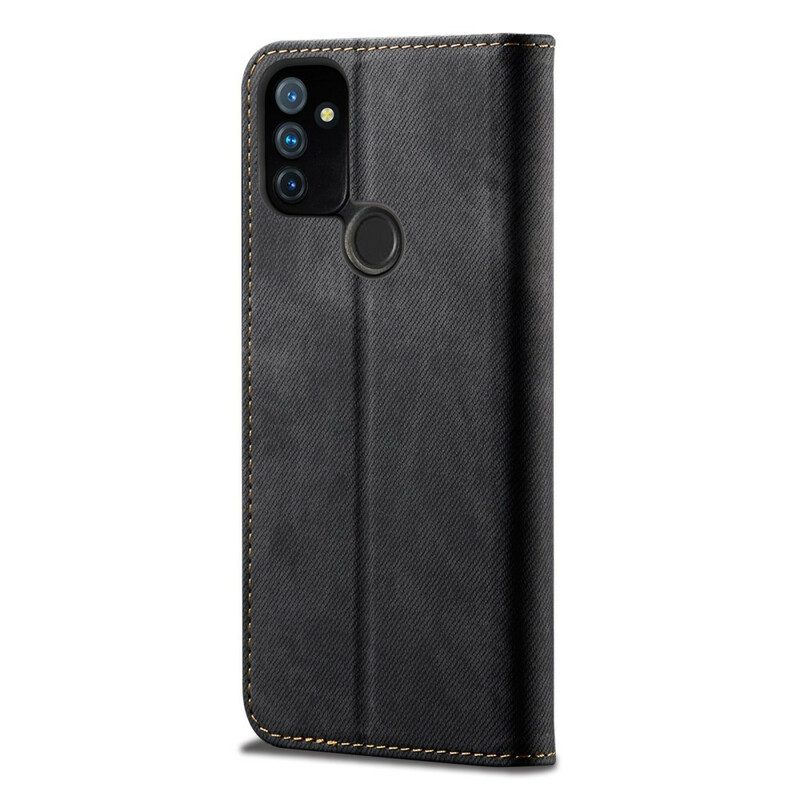 Schutzhülle Für OnePlus Nord N100 Flip Case Kunstleder-jeans-textur