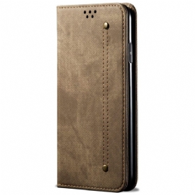 Flip Case Für Xiaomi Redmi Note 13 Pro Plus 5g Jeansstoff