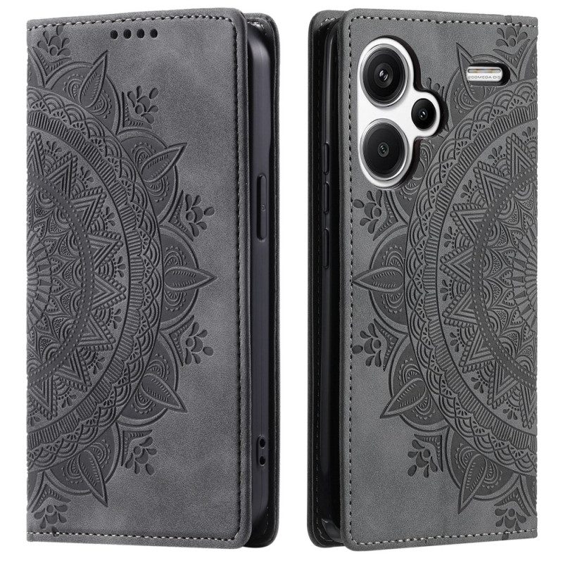 Flip Case Für Xiaomi Redmi Note 13 Pro Plus 5g Mandala-wildleder-effekt