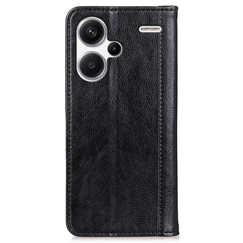 Flip Case Für Xiaomi Redmi Note 13 Pro Plus 5g Retro-spaltleder