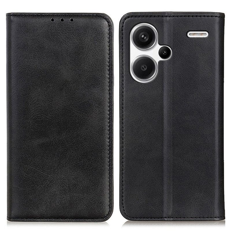 Flip Case Für Xiaomi Redmi Note 13 Pro Plus 5g Spaltleder