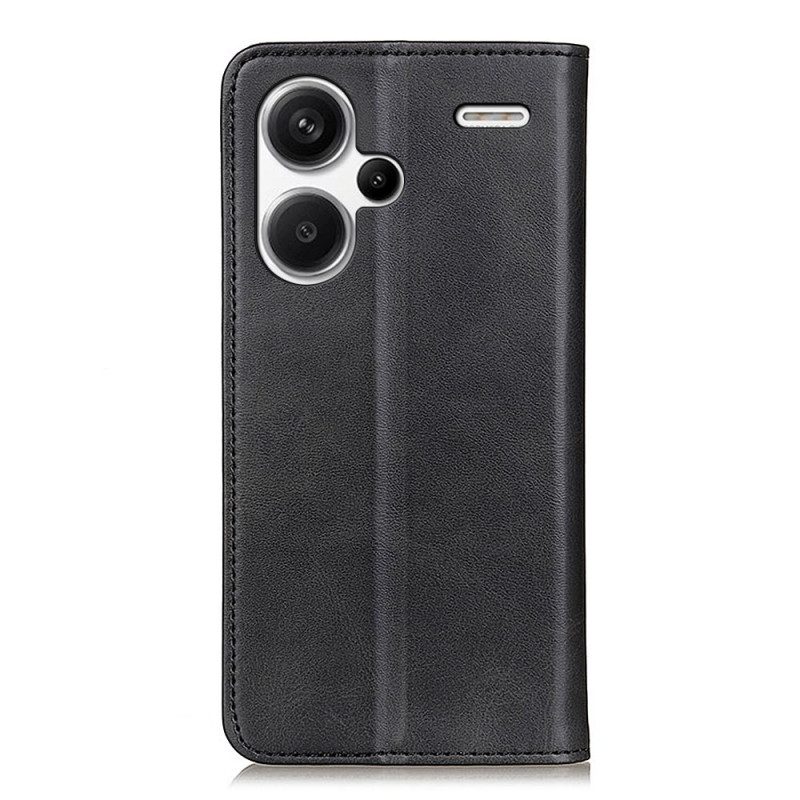 Flip Case Für Xiaomi Redmi Note 13 Pro Plus 5g Spaltleder