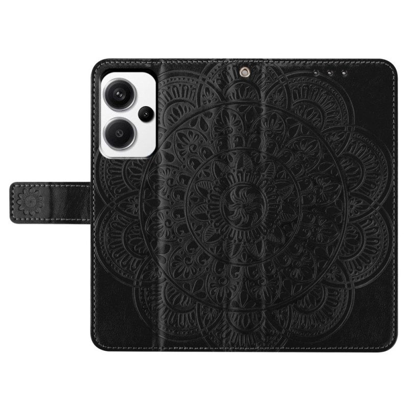 Lederhüllen Für Xiaomi Redmi Note 13 Pro Plus 5g Mandala-druck Mit Riemen