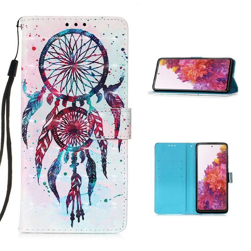 Flip Case Für Samsung Galaxy S20 FE Aquarell-traumfänger