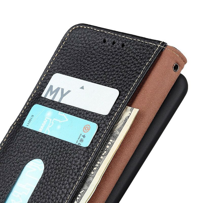 Flip Case Für Samsung Galaxy S20 FE Khazneh Litschi-leder