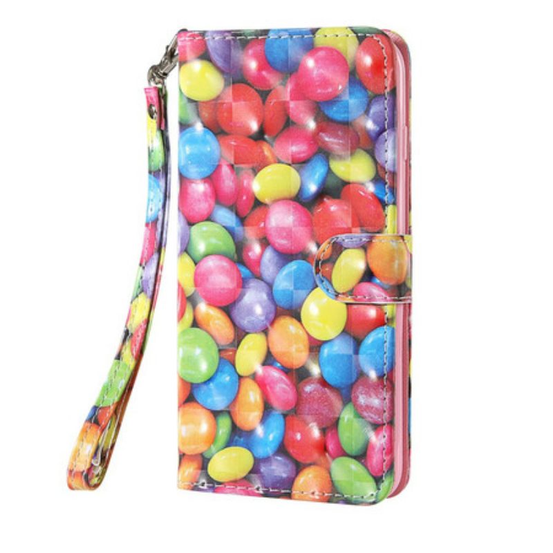 Flip Case Für Samsung Galaxy S20 FE Light Spot Candy Mit Lanyard