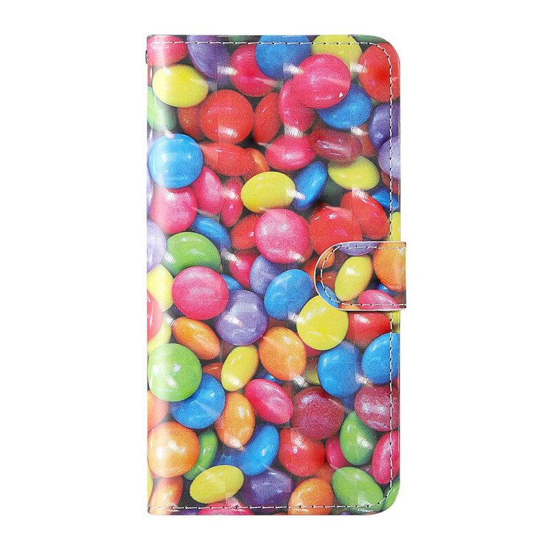 Flip Case Für Samsung Galaxy S20 FE Light Spot Candy Mit Lanyard