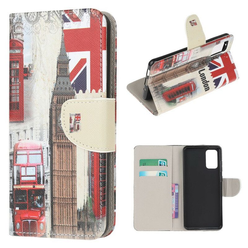 Flip Case Für Samsung Galaxy S20 FE Londoner Leben