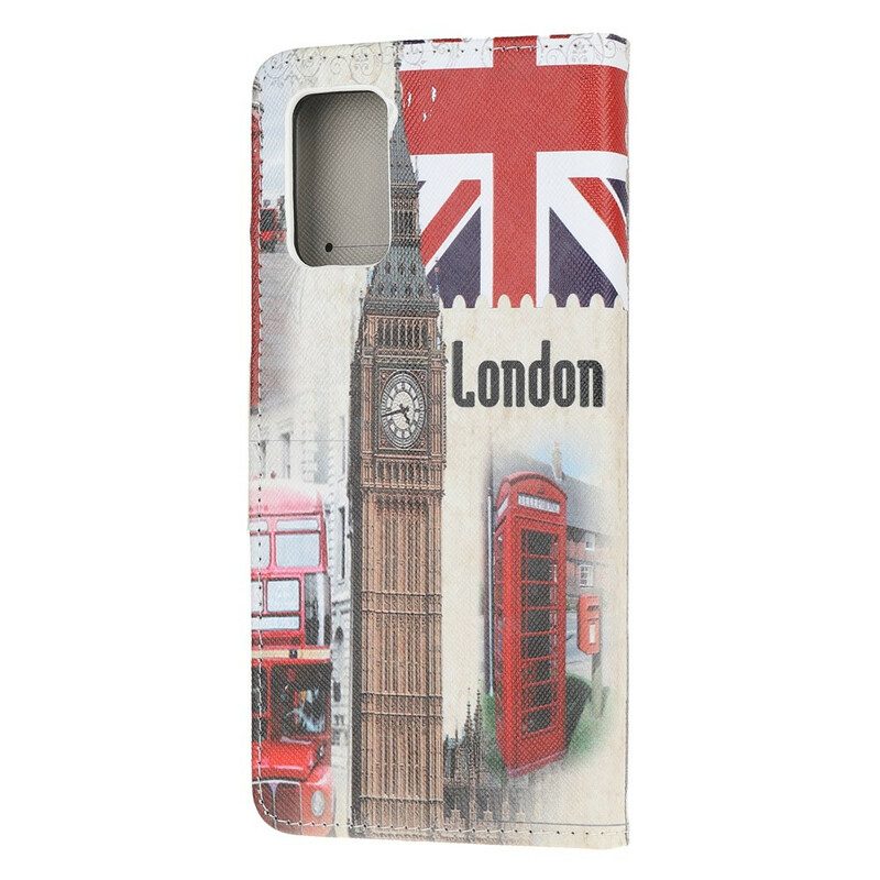 Flip Case Für Samsung Galaxy S20 FE Londoner Leben