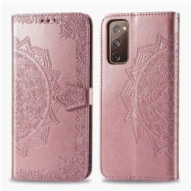 Flip Case Für Samsung Galaxy S20 FE Mandala-mittelalter