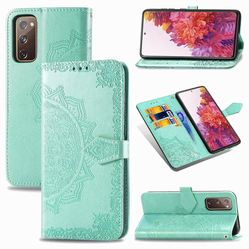 Flip Case Für Samsung Galaxy S20 FE Mandala-mittelalter