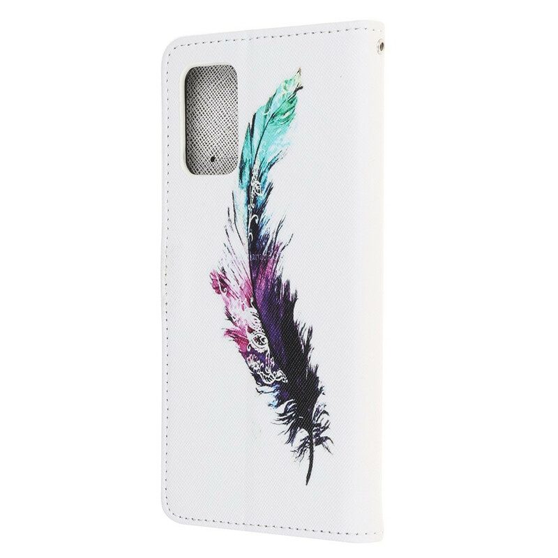 Flip Case Für Samsung Galaxy S20 FE Mit Kordel Feder Mit Lanyard