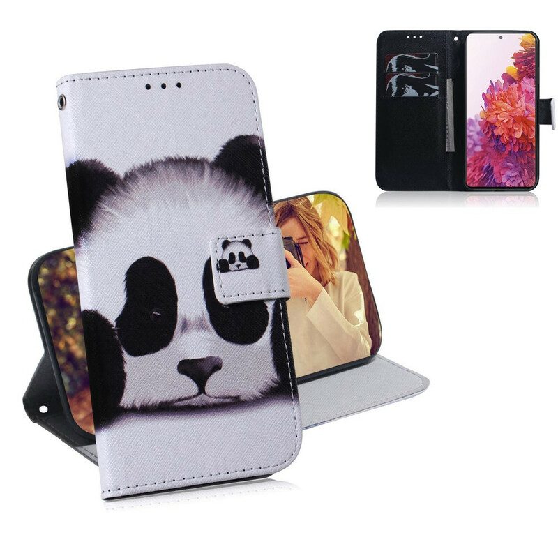 Flip Case Für Samsung Galaxy S20 FE Panda-gesicht