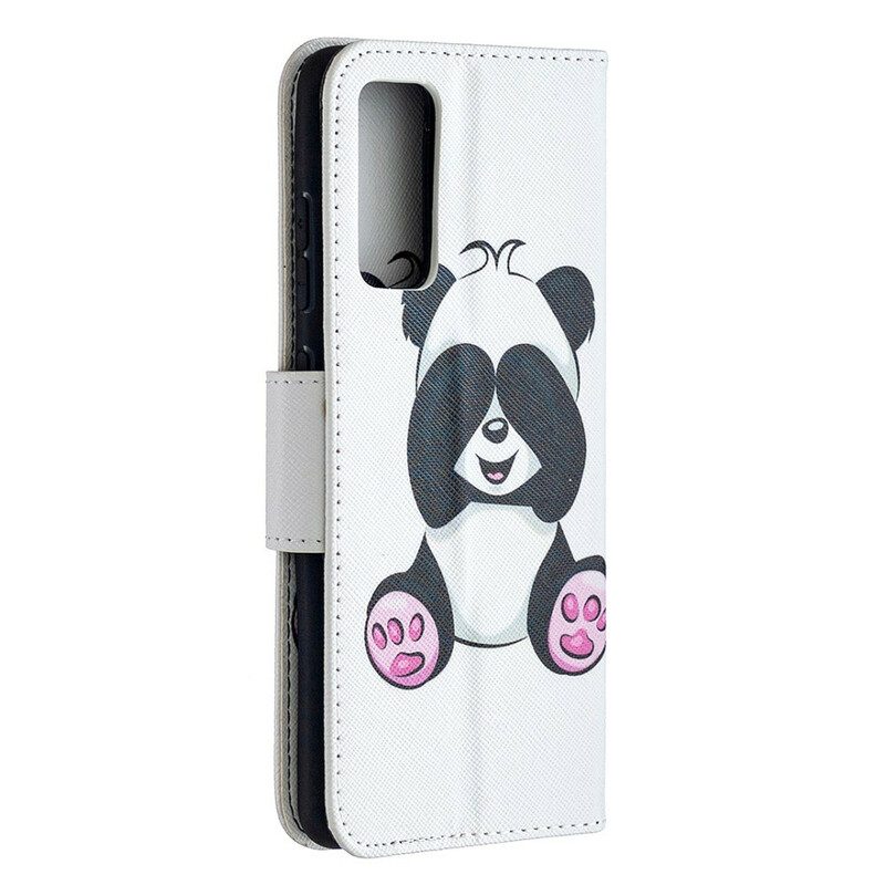 Flip Case Für Samsung Galaxy S20 FE Panda-spaß