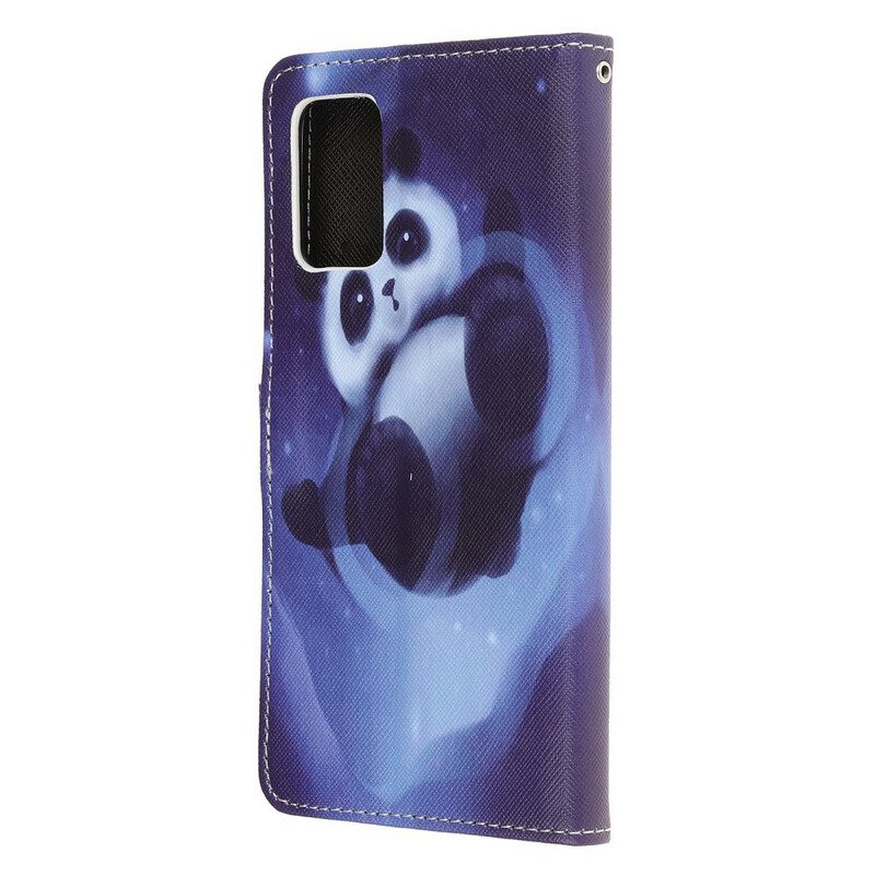 Flip Case Für Samsung Galaxy S20 FE Panda-weltraum