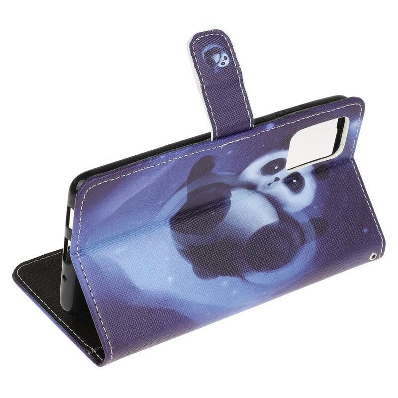 Flip Case Für Samsung Galaxy S20 FE Panda-weltraum