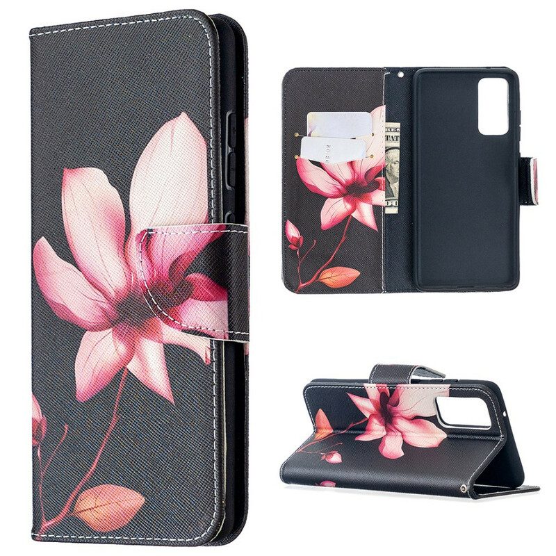 Flip Case Für Samsung Galaxy S20 FE Pinke Blume