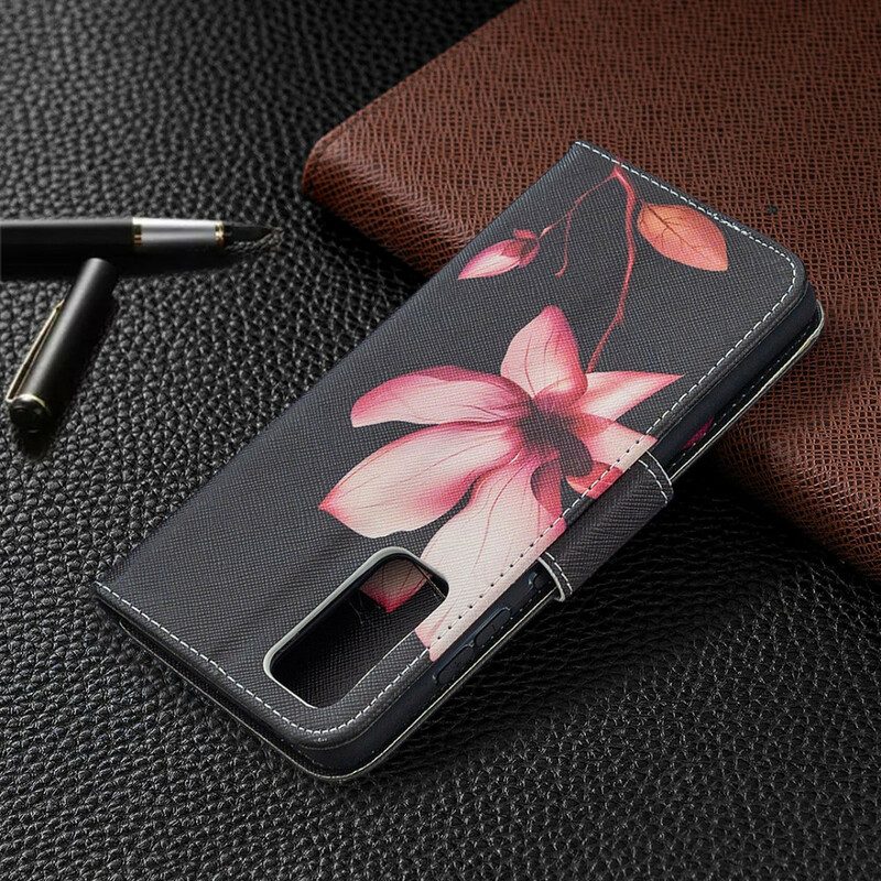 Flip Case Für Samsung Galaxy S20 FE Pinke Blume