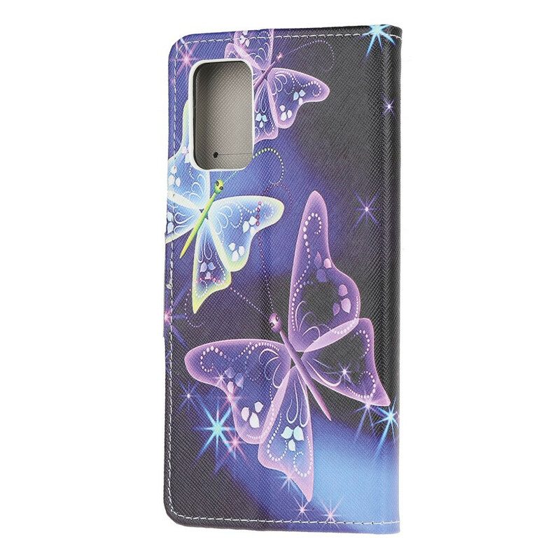 Flip Case Für Samsung Galaxy S20 FE Schmetterlinge