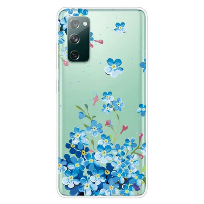 Handyhülle Für Samsung Galaxy S20 FE Blaue Blumen