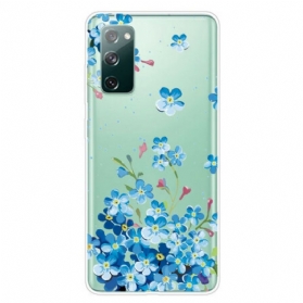 Handyhülle Für Samsung Galaxy S20 FE Blaue Blumen