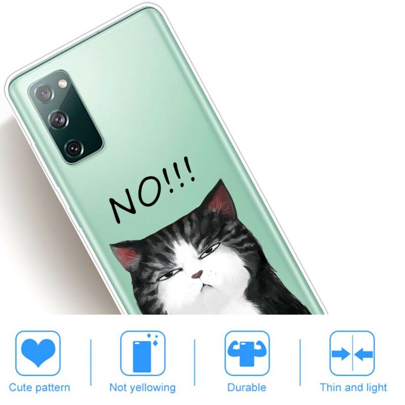 Handyhülle Für Samsung Galaxy S20 FE Die Katze. Die Nein Sagt