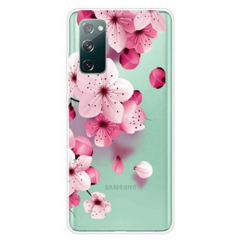 Handyhülle Für Samsung Galaxy S20 FE Kleine Rosa Blumen