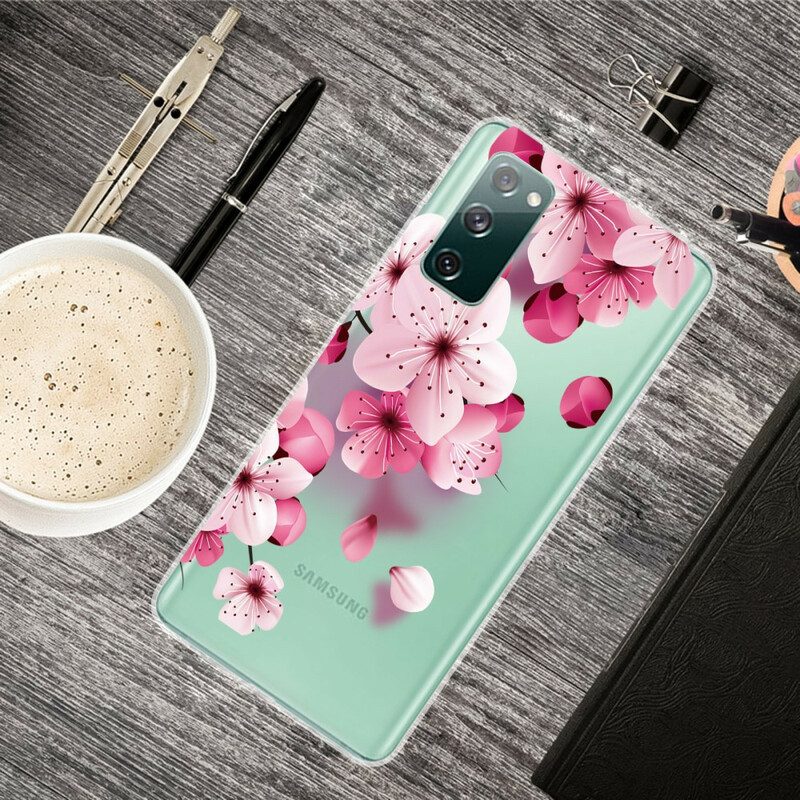 Handyhülle Für Samsung Galaxy S20 FE Kleine Rosa Blumen