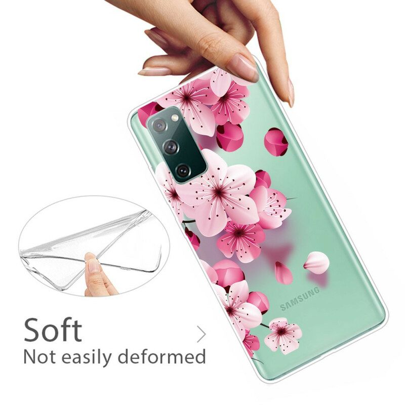 Handyhülle Für Samsung Galaxy S20 FE Kleine Rosa Blumen