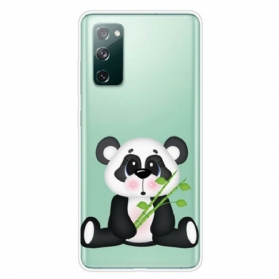 Handyhülle Für Samsung Galaxy S20 FE Nahtloser Trauriger Panda