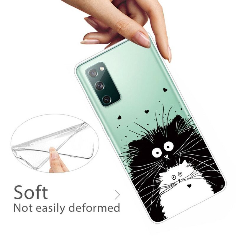 Handyhülle Für Samsung Galaxy S20 FE Schauen Sie Sich Die Katzen An