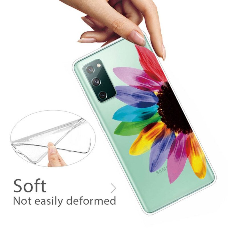 Hülle Für Samsung Galaxy S20 FE Bunte Blume