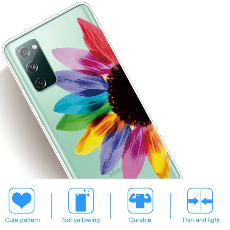 Hülle Für Samsung Galaxy S20 FE Bunte Blume