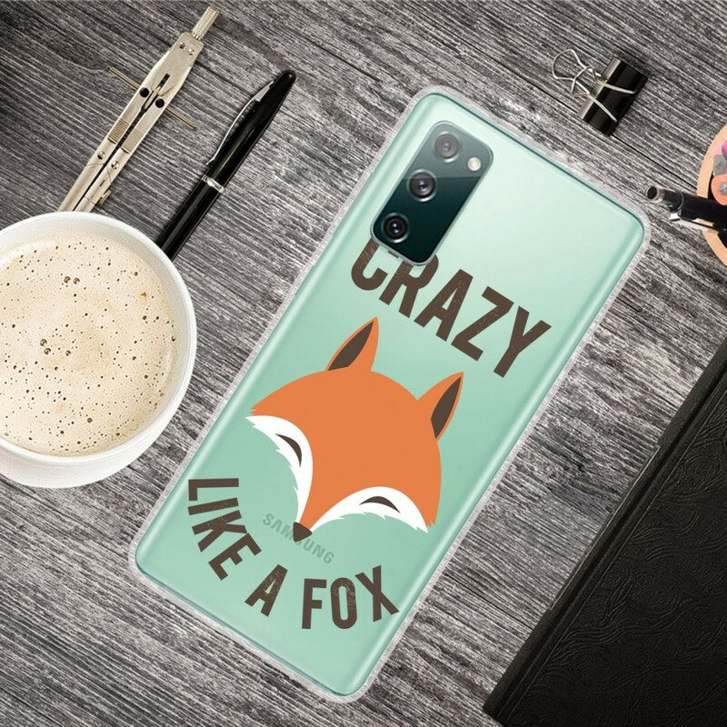 Hülle Für Samsung Galaxy S20 FE Fuchs / Verrückt Wie Ein Fuchs