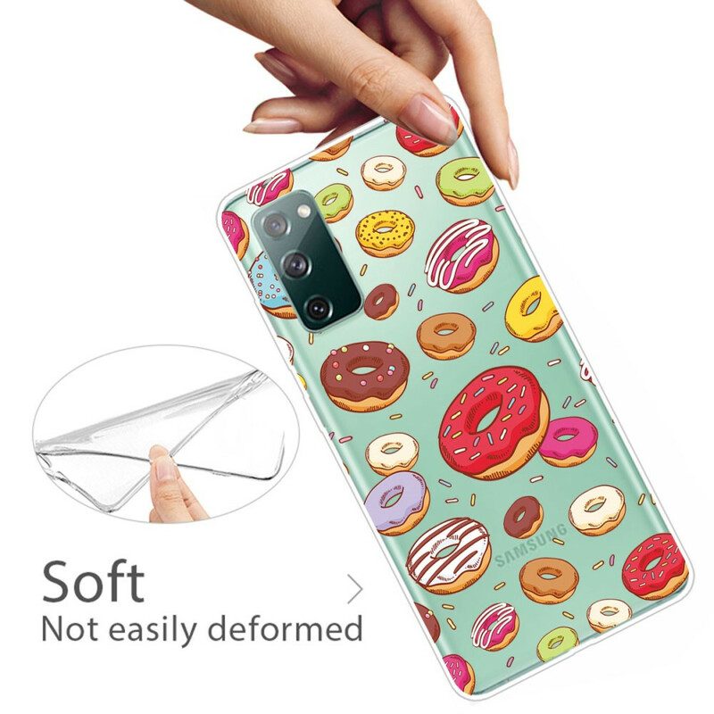 Hülle Für Samsung Galaxy S20 FE Ich Liebe Donuts