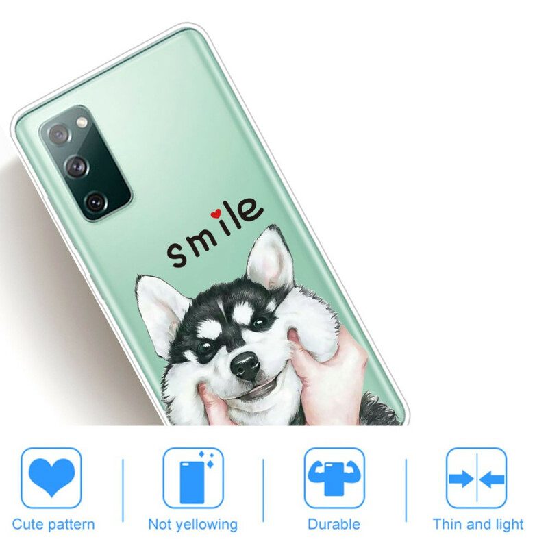 Hülle Für Samsung Galaxy S20 FE Lächle Hund