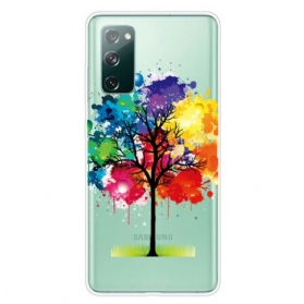 Hülle Für Samsung Galaxy S20 FE Nahtloser Aquarellbaum