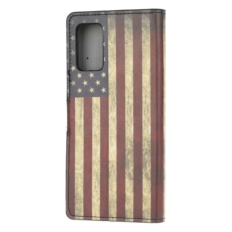 Lederhüllen Für Samsung Galaxy S20 FE Amerikanische Flagge