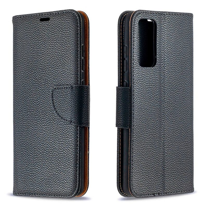 Lederhüllen Für Samsung Galaxy S20 FE Flip Case Lychee Rabat Oblique