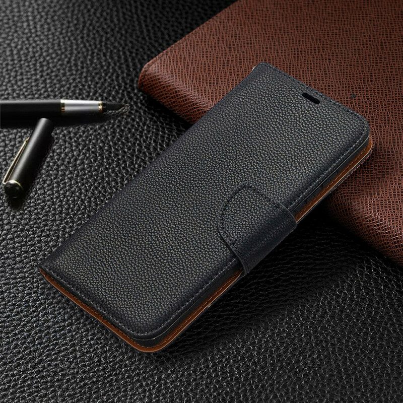 Lederhüllen Für Samsung Galaxy S20 FE Flip Case Lychee Rabat Oblique