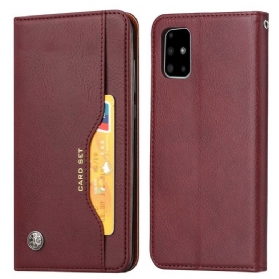 Schutzhülle Für Samsung Galaxy S20 FE Flip Case Kartenhalter Aus Kunstleder