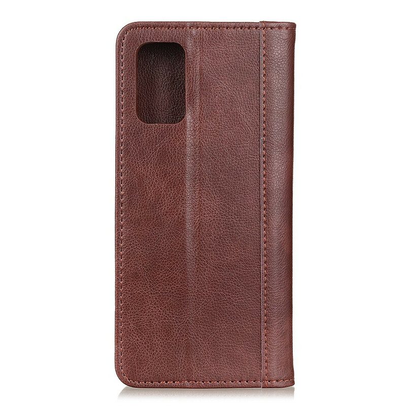 Schutzhülle Für Samsung Galaxy S20 FE Flip Case Klassisches Spalt-litschi-leder