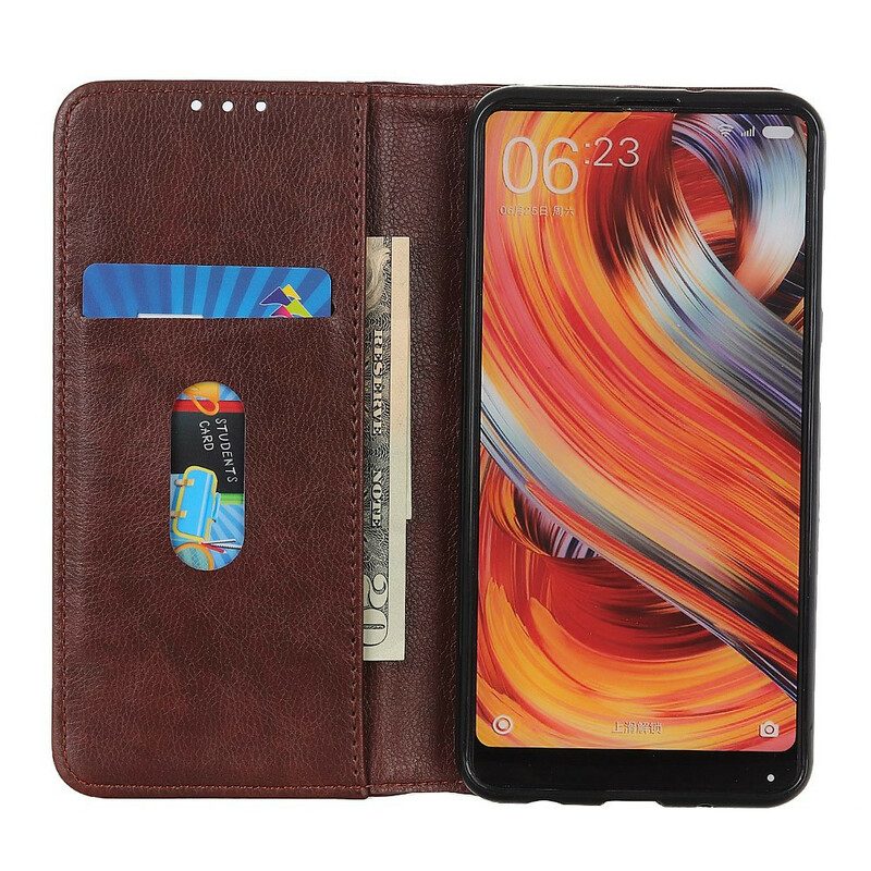 Schutzhülle Für Samsung Galaxy S20 FE Flip Case Klassisches Spalt-litschi-leder