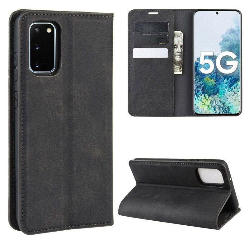 Schutzhülle Für Samsung Galaxy S20 FE Flip Case Weicher Ledereffekt