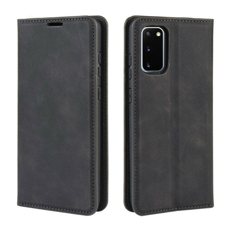 Schutzhülle Für Samsung Galaxy S20 FE Flip Case Weicher Ledereffekt