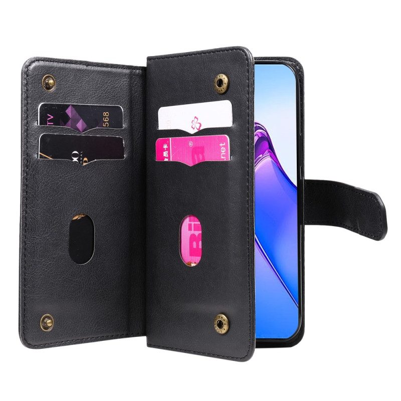 Flip Case Für Oppo Reno 8 Pro Kartenhalter