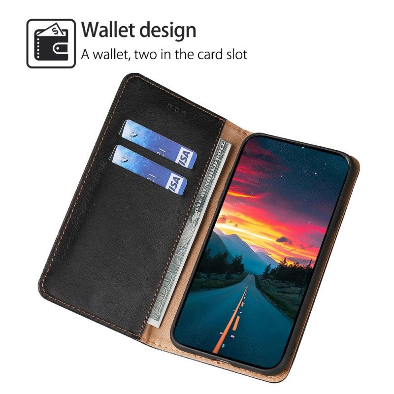 Flip Case Oppo A98 5g Lederstil