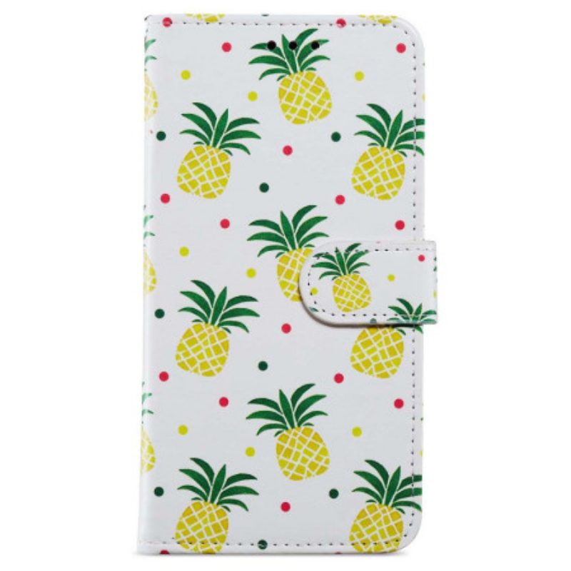 Lederhüllen Oppo A98 5g Handyhülle Ananas Mit Riemen